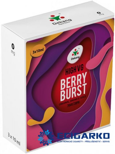 Dekang High VG 3x10ml Berry Burst (Lesní ovoce s jablkem) - Síla nikotínu: 6mg