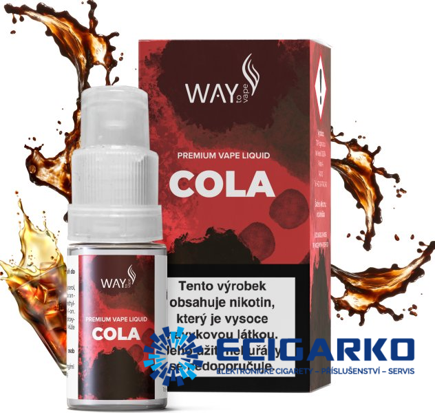 E-liquid Way to Vape Cola 10ml - Síla nikotínu: 0mg