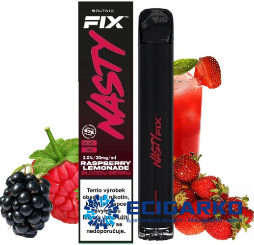 Nasty Juice Air Fix jednorázová e-cigareta Bloody Berry