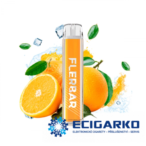 Flerbar jednorázová e-cigareta Orange 20mg