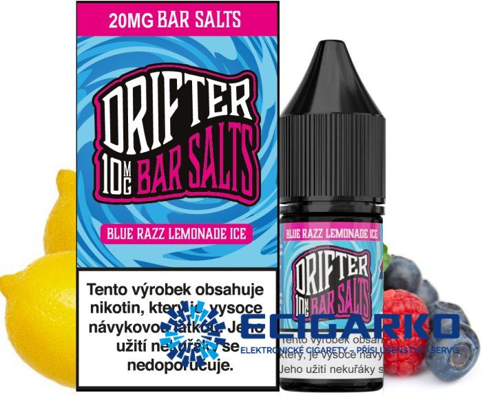 Drifter Bar Salts SALT Blue Razz Lemonade Ice 10ml - Síla nikotínu: 20mg