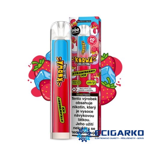 Kurwa Collection jednorázová e-cigareta Strawberry Ice 20mg