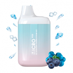 Micro Pod jednorázová e-cigareta Blueberry Bubblegum Ice 20mg
