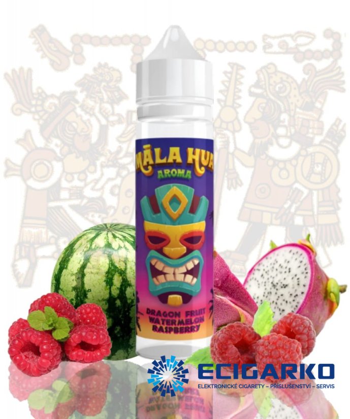 Māla Hua Shake and Vape 10/60ml Dragonfruit Watermelon Raspberry