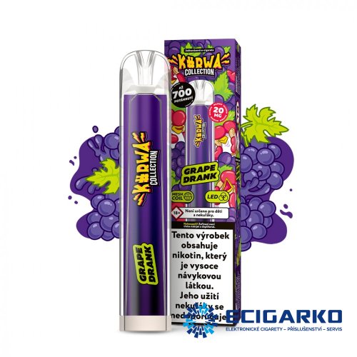 Kurwa Collection jednorázová e-cigareta Grape Drank 20mg