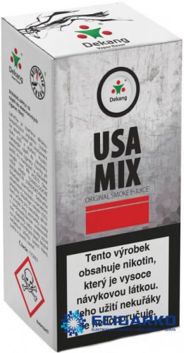 E-liquid Dekang 10ml USA Mix - Síla nikotínu: 6mg