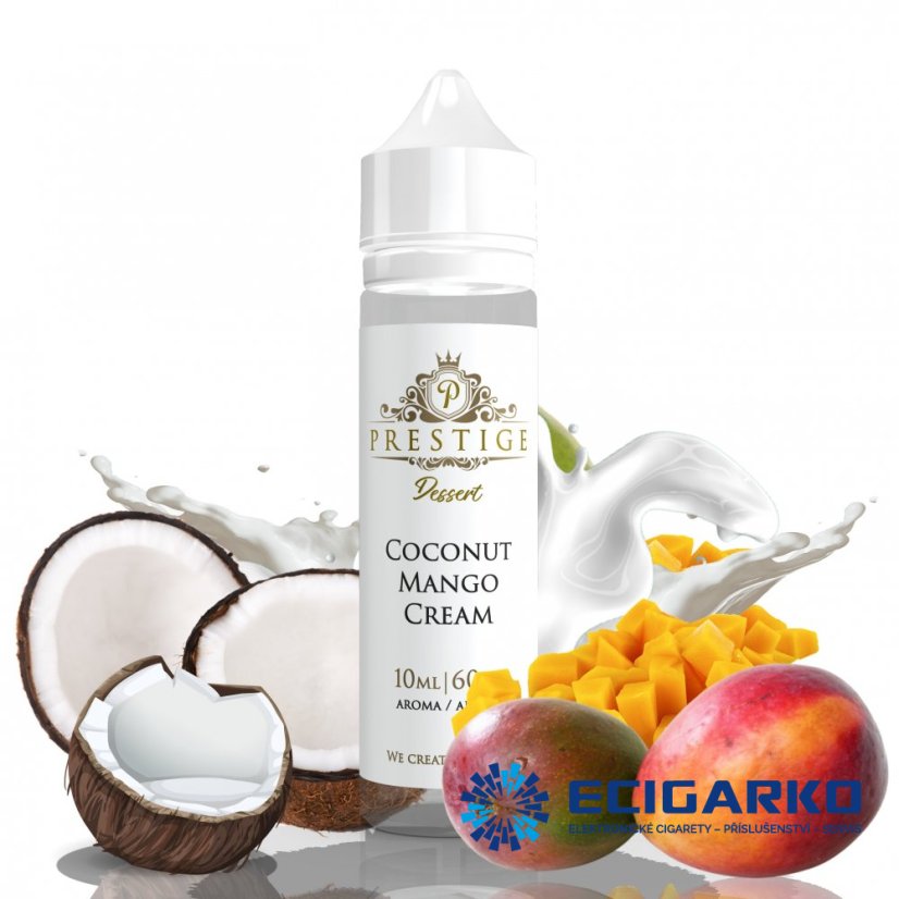 Prestige Dessert Shake and Vape 10/60ml Coconut Mango Cream Prestige Dessert Shake and Vape 10/60ml Coconut Mango Cream