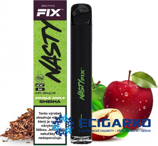 Nasty Juice Air Fix jednorázová e-cigareta Double Apple Shisha