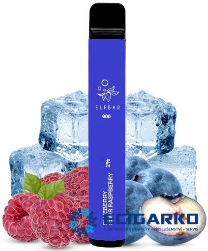 Elf Bar jednorázová e-cigareta Blueberry Sour Raspberry 20mg