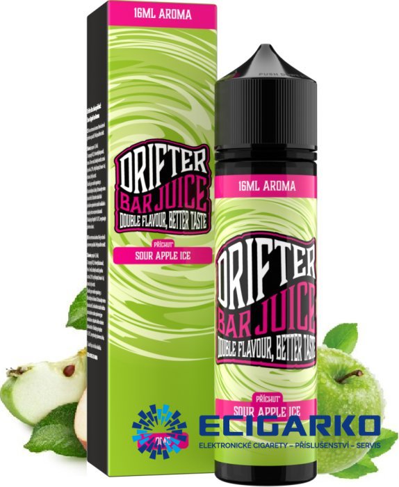 Juice Sauz Drifter Bar Shake and Vape 16/60ml Sour Apple Ice