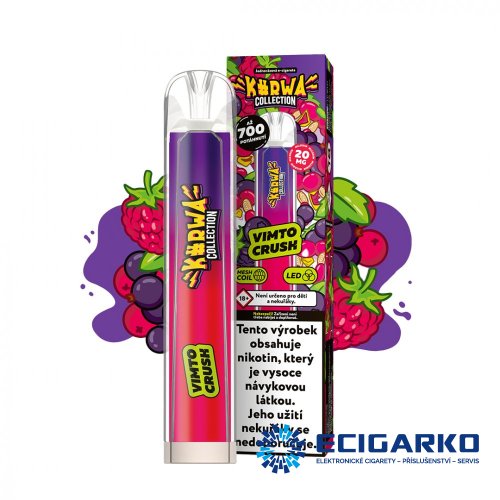 Kurwa Collection jednorázová e-cigareta Vimto Crush 20mg