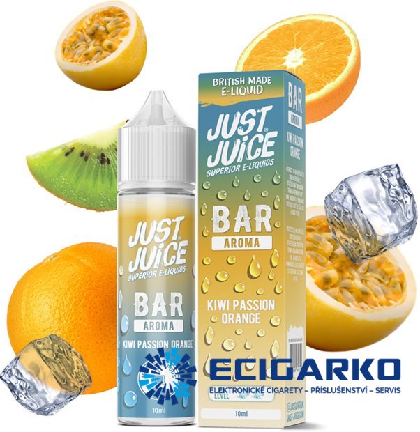Just Juice Bar Range Shake and Vape 10/60ml Kiwi Passion Orange