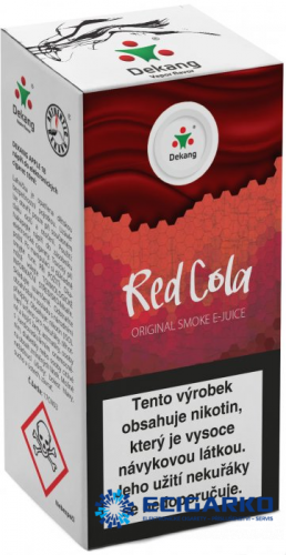 E-liquid Dekang 10ml Red Cola - Síla nikotínu: 6mg