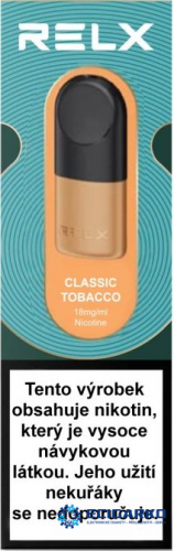 RELX Pod 2x předplněná cartridge Classic Tobacco 18mg