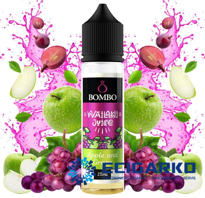 Bombo Wailani Juice Shake and Vape 15/60ml Apple and Grape