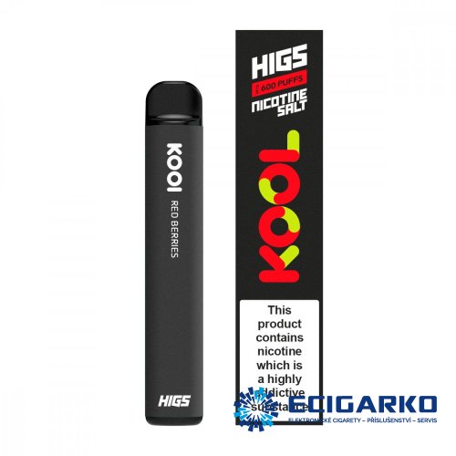 Higs KOOL jednorázová e-cigareta Red Berries 20mg