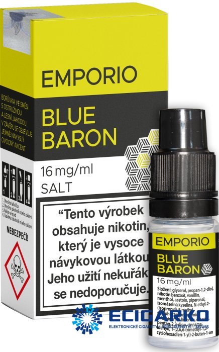 EMPORIO SALT liquid Blue Baron 10ml - Síla nikotínu: 12mg EMPORIO SALT liquid Blue Baron 10ml - Síla nikotínu: 12mg