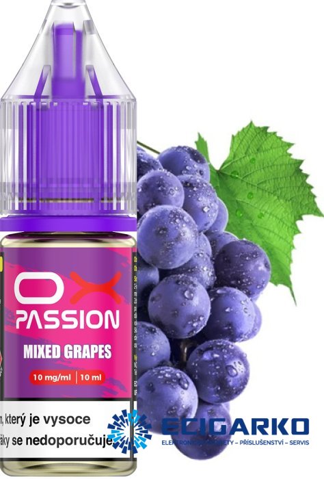 OXVA OX PASSION SALT Mixed Grapes 10ml - Síla nikotínu: 10mg