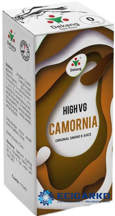 Dekang High VG 10ml Camornia (Tabák s ořechy)