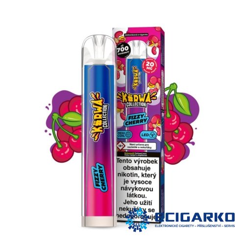 Kurwa Collection jednorázová e-cigareta Fizzy Cherry 20mg