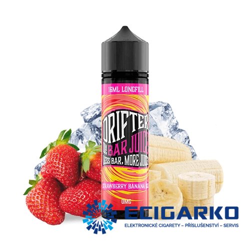 Juice Sauz Drifter Bar Shake and Vape 16/60ml Strawberry Banana Ice