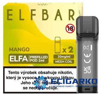 Elf Bar Elfa 2x cartridge Mango 20mg