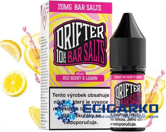 Drifter Bar Salts SALT Red Berry and Lemon 10ml - Síla nikotínu: 10mg