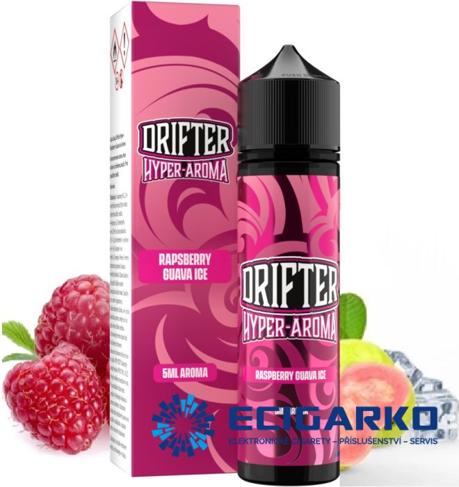 Juice Sauz Drifter Hyper  Shake and Vape 5/60ml Raspberry Guava Ice