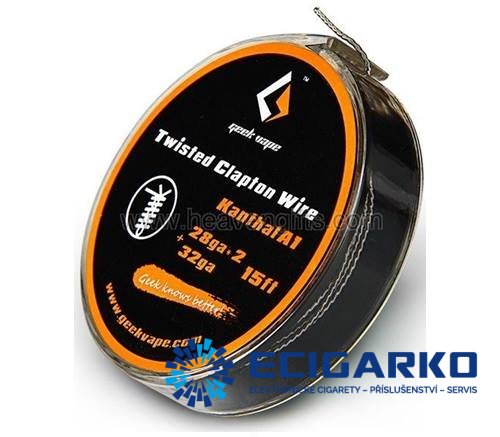 GeekVape - odporový drát A1 Clapton twisted 2x28GA+32GA 5m