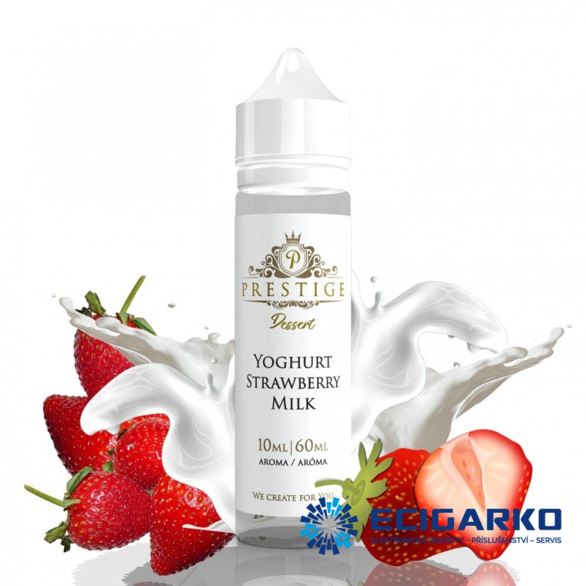 Prestige Dessert Shake and Vape 10/60ml Yoghurt Strawberry Milk Prestige Dessert Shake and Vape 10/60ml Yoghurt Strawberry Milk
