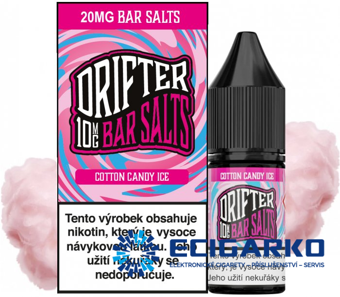 Drifter Bar Salts SALT Cotton Candy Ice 10ml - Síla nikotínu: 20mg