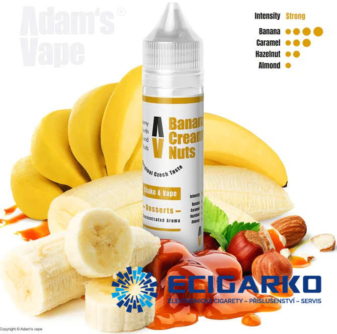 Adam's Vape Shake and Vape 10/60ml Banana Creamy Nuts
