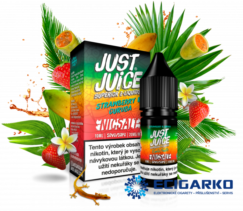 Just Juice SALT liquid Strawberry & Curuba 10ml - Síla nikotínu: 20mg