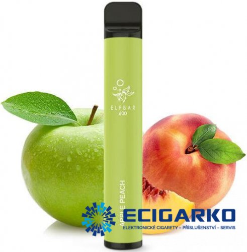 Elf Bar jednorázová e-cigareta Apple Peach
