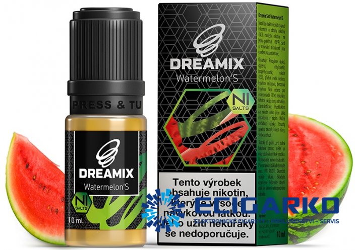 Dreamix SALT liquid 10ml Vodní meloun (Watermelon'S) - Síla nikotínu: 10mg