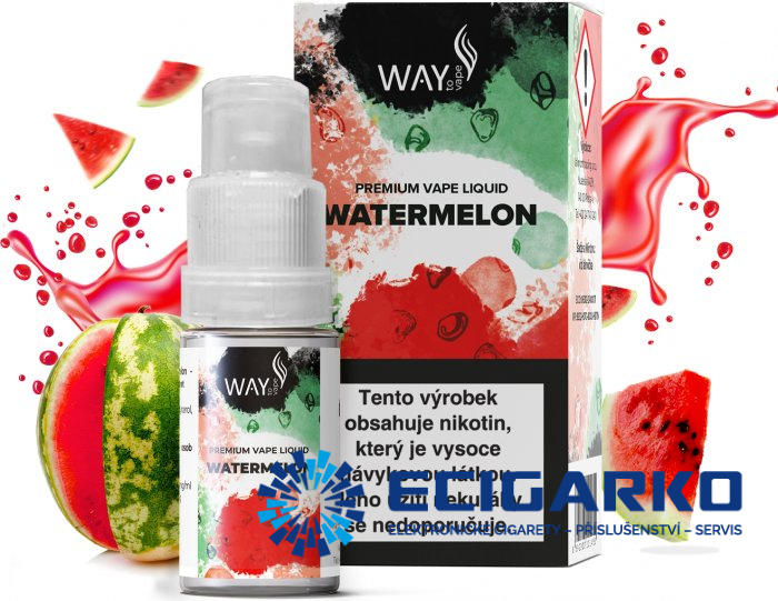 E-liquid Way to Vape Watermelon 10ml - Síla nikotínu: 12mg E-liquid Way to Vape Watermelon 10ml - Síla nikotínu: 12mg