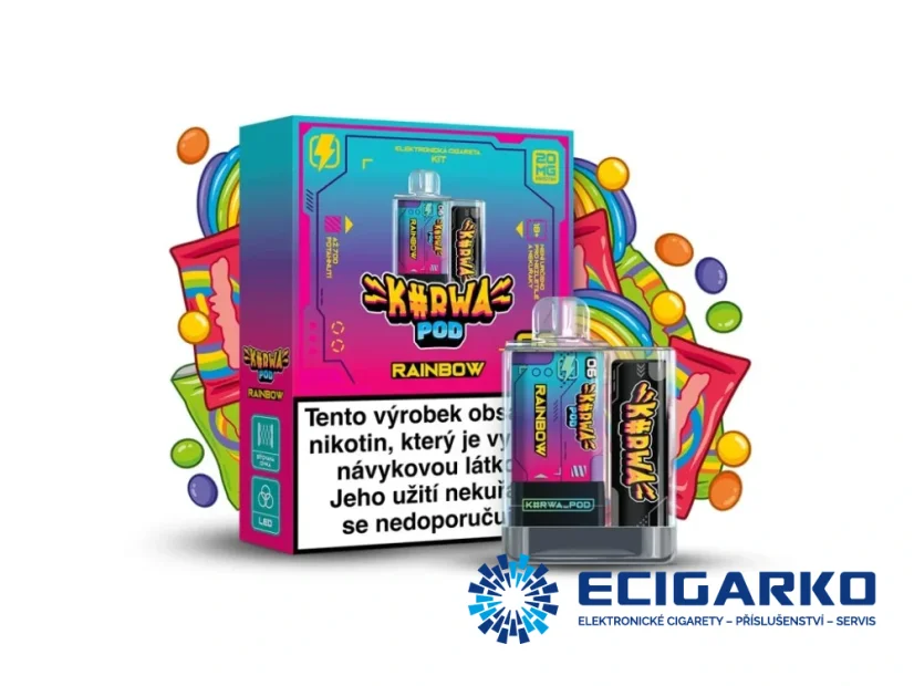 Kurwa POD 500mAh Rainbow 20mg Kurwa POD 500mAh Rainbow 20mg