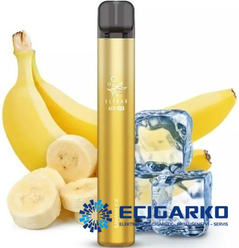 Elf Bar V2 jednorázová e-cigareta Banana Ice 20mg