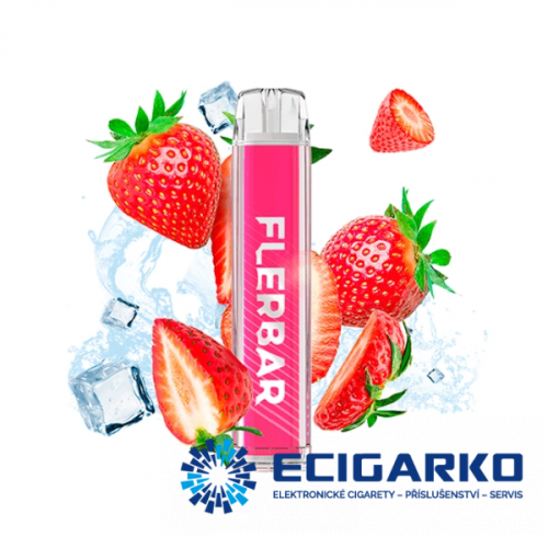 Flerbar jednorázová e-cigareta Strawberry Ice 20mg