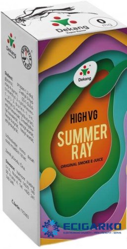 Dekang High VG 10ml Summer Ray (Ovocná směs) - Síla nikotínu: 0mg