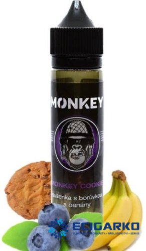 MONKEY Shake and Vape 12ml Monkey Cookie (Sušenka s banánem a borůvkou)