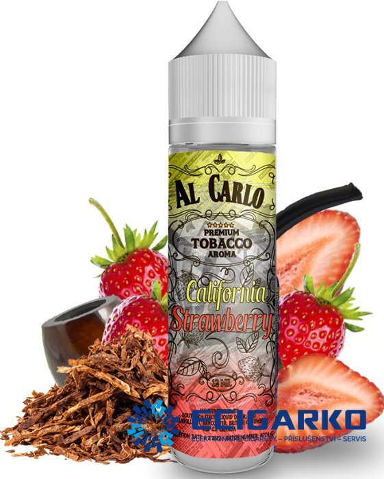 Al Carlo Shake and Vape 12/60ml California Strawberry