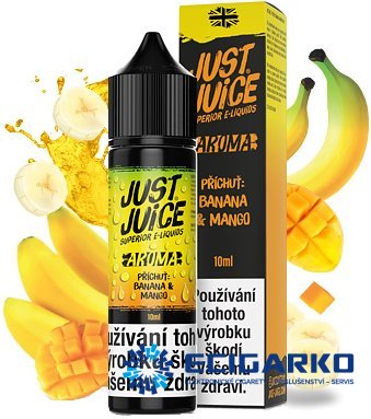 Just Juice Shake and Vape 10/60ml Banana & Mango Just Juice Shake and Vape 10/60ml Banana & Mango