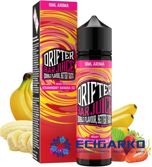 Juice Sauz Drifter Bar Shake and Vape 16/60ml Strawberry Banana Ice