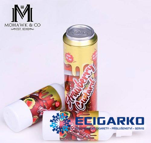 Mohawk&Co. Fizzy Strawberry Custard (jahodový pudink) 0mg 55ml