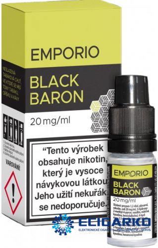 EMPORIO SALT liquid Black Baron 10ml - Síla nikotínu: 20mg
