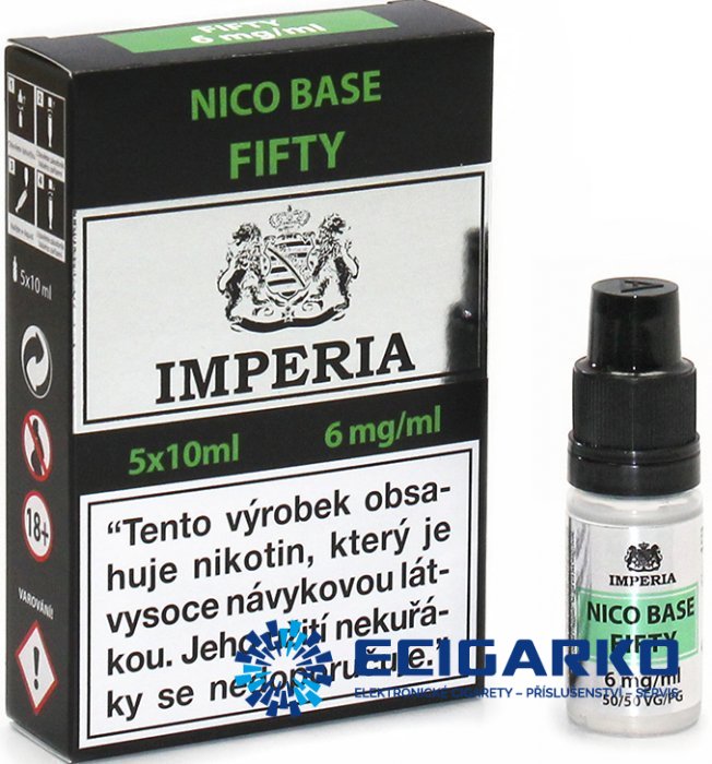 Imperia Nikotinová báze Fifty 5x10ml PG50/VG50 6mg