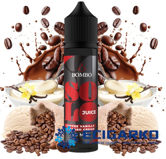 Bombo Solo Juice Shake and Vape 15/60ml Coffee Vanilla Custard Cream