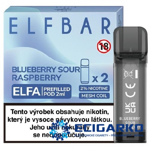 Elf Bar Elfa 2x cartridge Blueberry Sour Raspberry 20mg