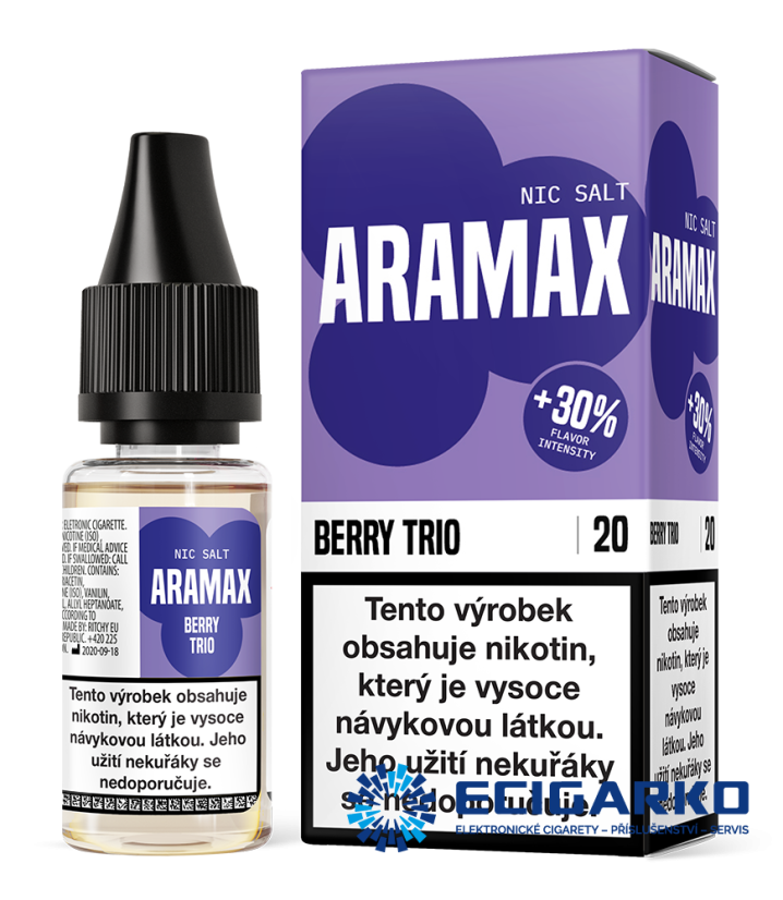 Aramax SALT Berry Trio 10ml - Síla nikotínu: 20mg